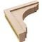 Ekena Millwork 4"W x 16"D x 16"H Thin Warren Rough Cedar Woodgrain TimberThane Corbel, Primed Tan CORUR04X16X16WARRCPR - alternate 5